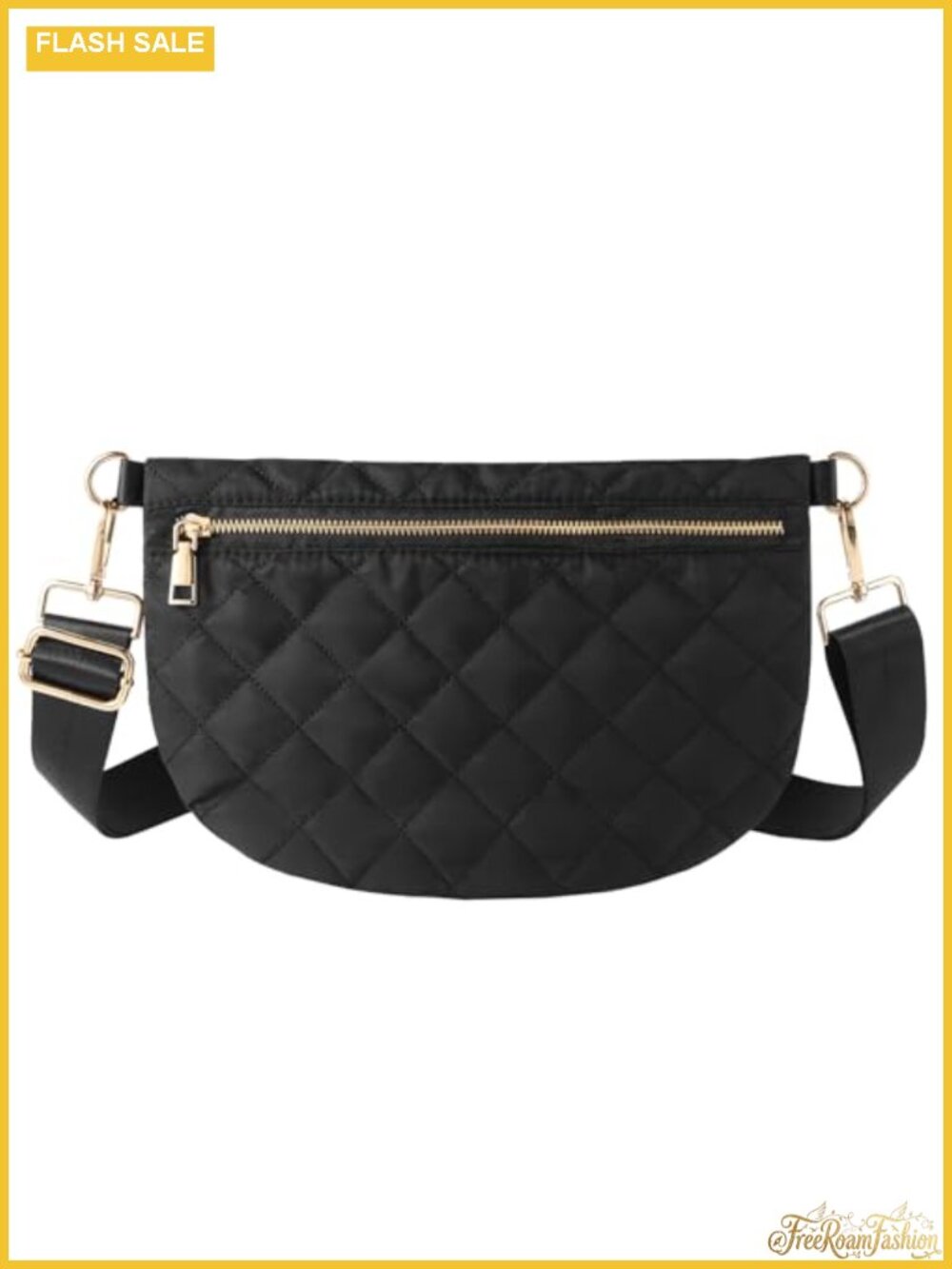 Quilted Puffer Crossbody Bag Belt Bag Waist Pack Nylon